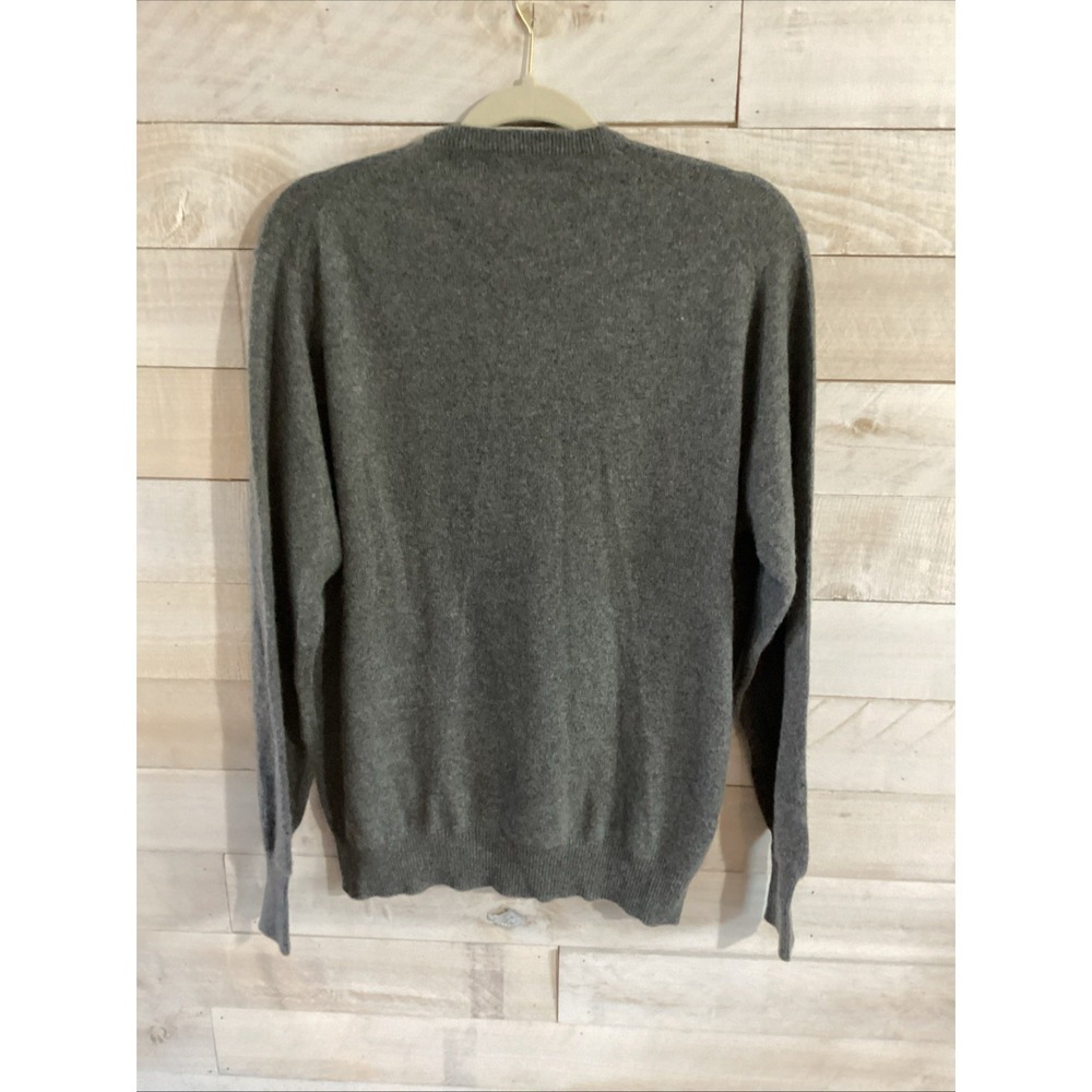 VTG Panda 100% Cashmere Sweater Size 42 Gray 70s 80s Fast Shipping - Picture 3 of 5